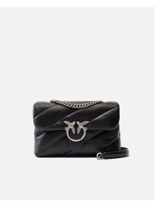 Borsa a tracolla media Love Bag Puff in nappa trapuntata con catena PINKO | 100038A0F2/Z99O
